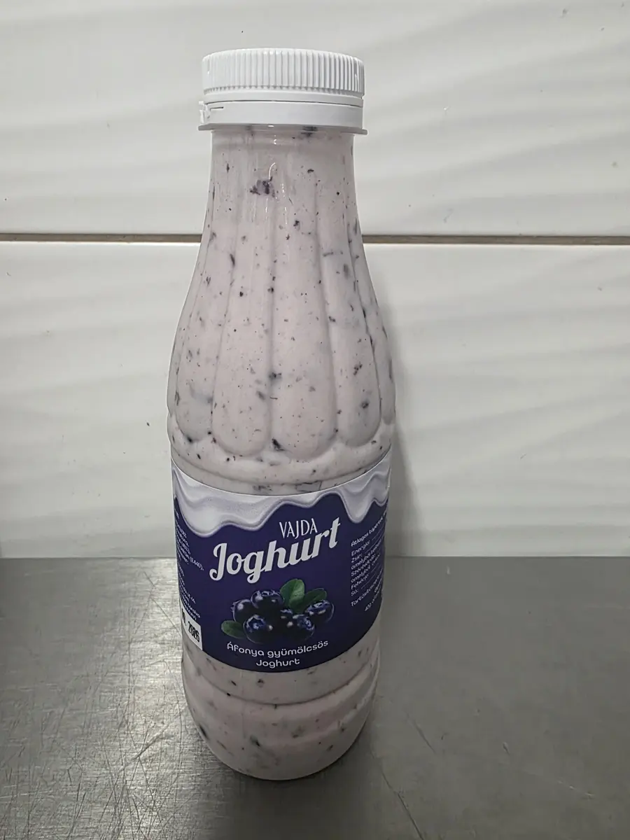 Áfonya gyümölcsös joghurt, 500 g-os palack