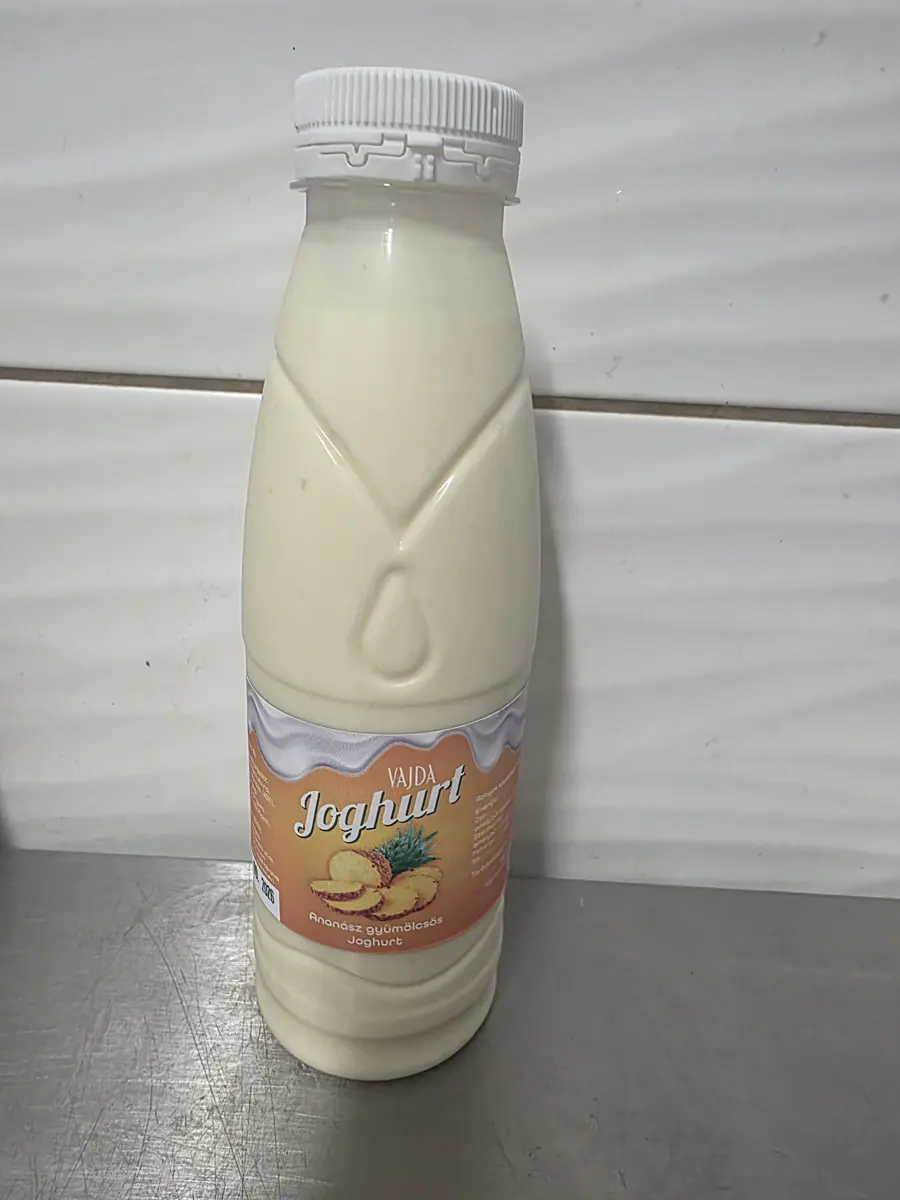 Ananász gyümölcsös joghurt, 500 g-os palack