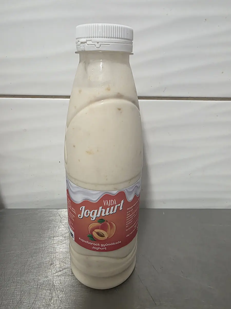 Kajszibarack gyümölcsös joghurt, 500 g-os palack