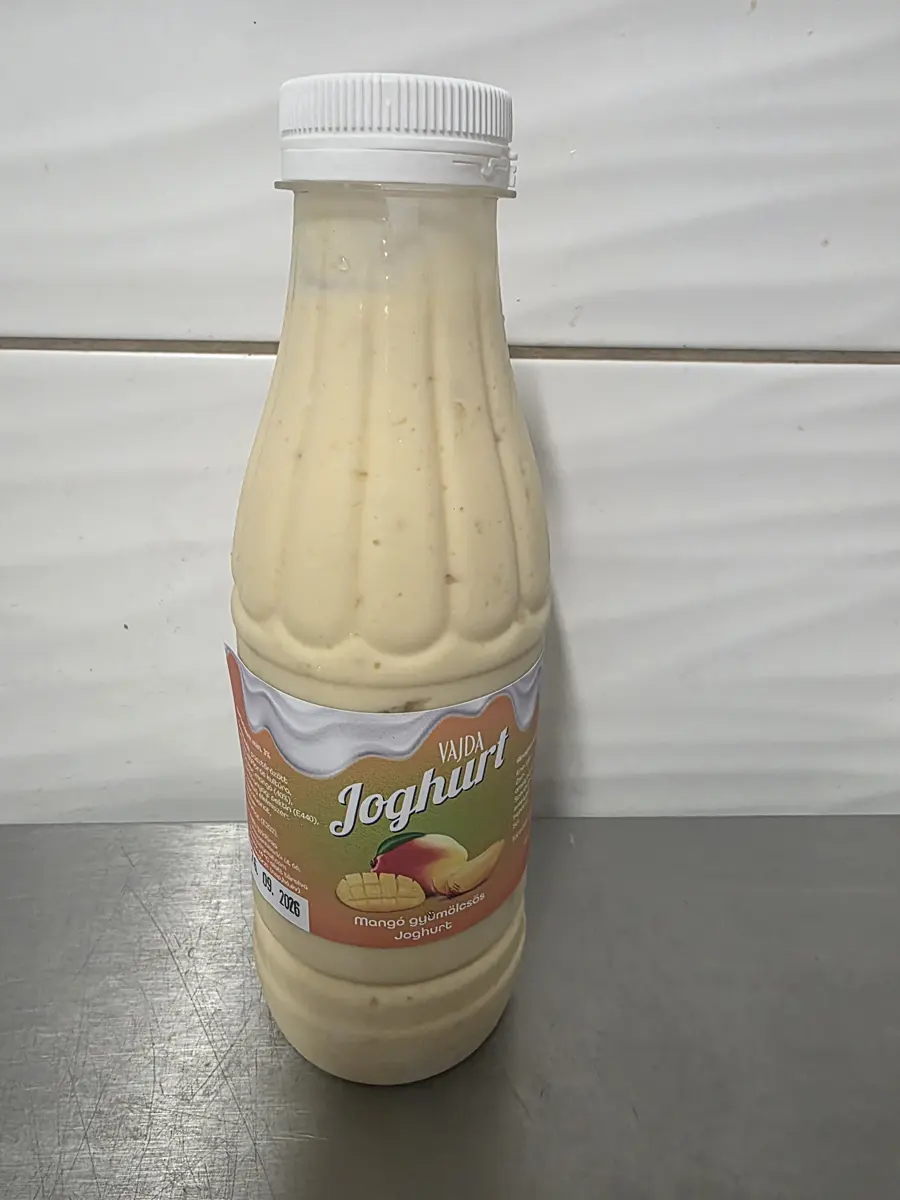 Mangó gyümölcsös joghurt, 500 g-os palack